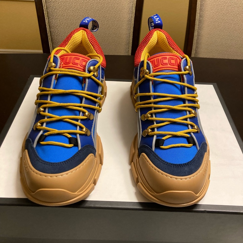 New Gucci Sega Flashtrek Blue Sneaker Shoes Size US 8.5 / UK 8 - Picture 2 of 13